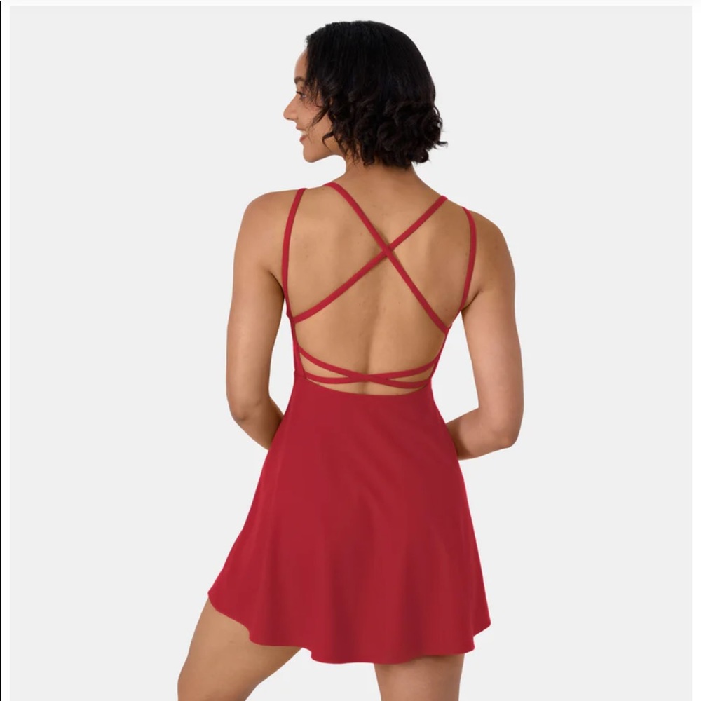 HALARA Everyday Backless Flare Dress
